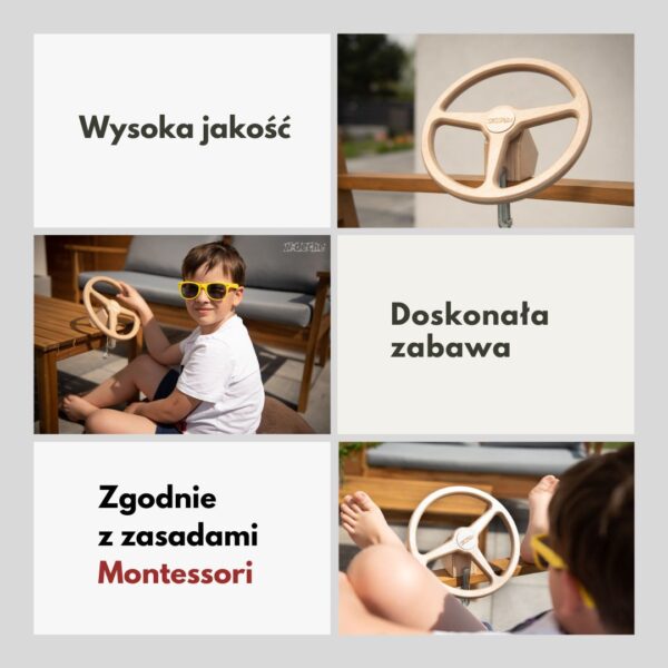 Drewniana kierownica dla dziecka - obrazek 5